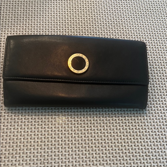 BVLGARI Handbags - BVLGARI Black Leather Women's Wallet excellent condition soft leather 😀